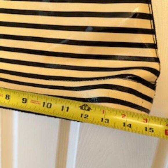 Kate Spade Black and Cream Striped Satchel - Picture 6 of 8